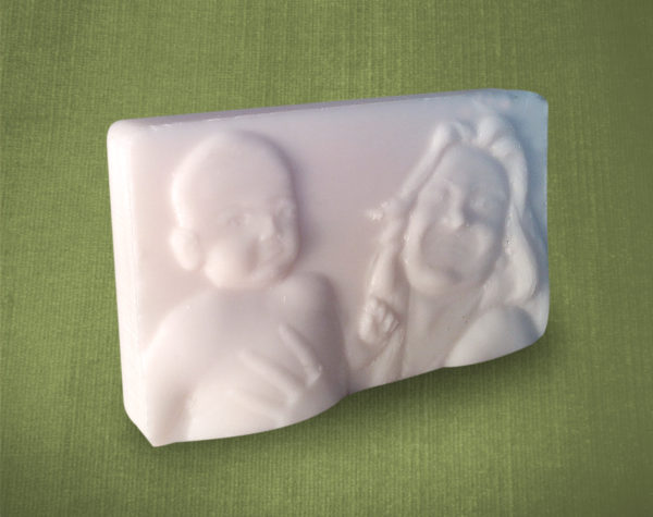 Rectangular soap with 3d portrait