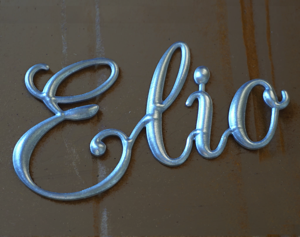 Letras de aluminio redondeadas 3D personalizadas