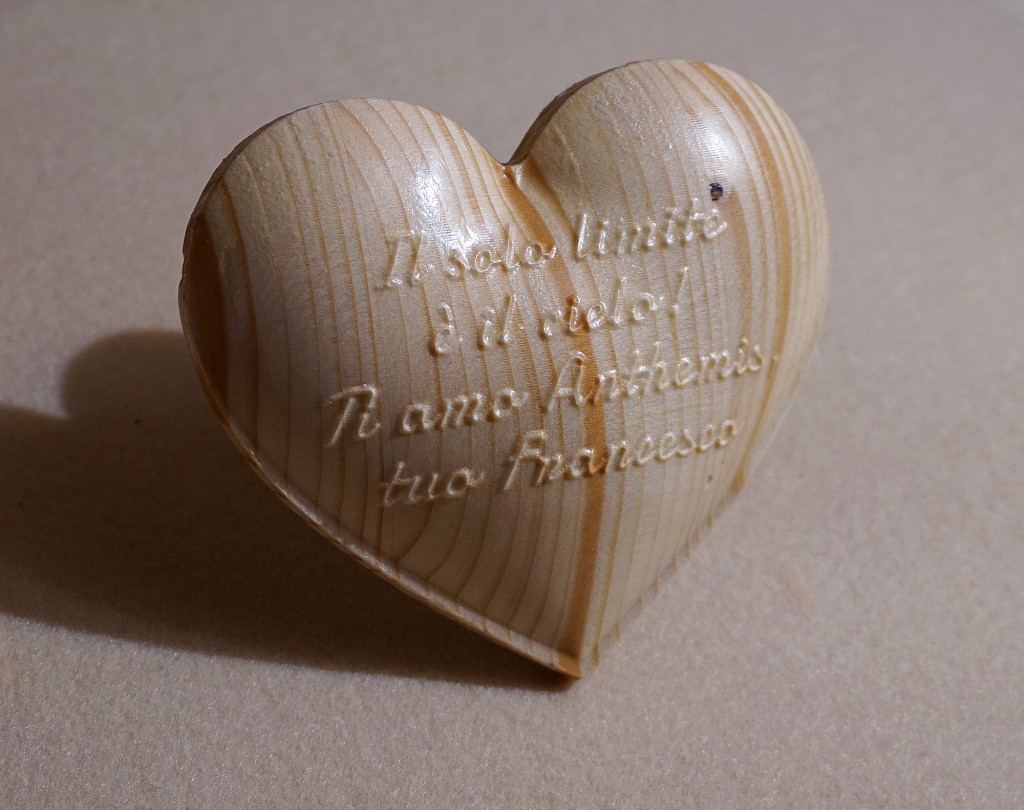 Cuore in legno personalizzato - Arti&Inventive