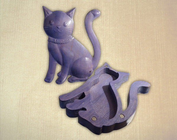 Cat money box and jewelry box with personalized name