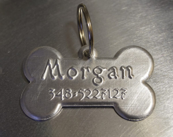 Personalized bone tag for animals