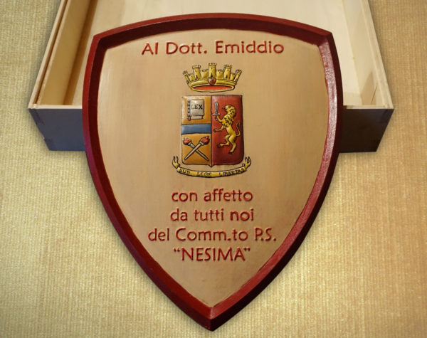 Placa de madeira personalizada