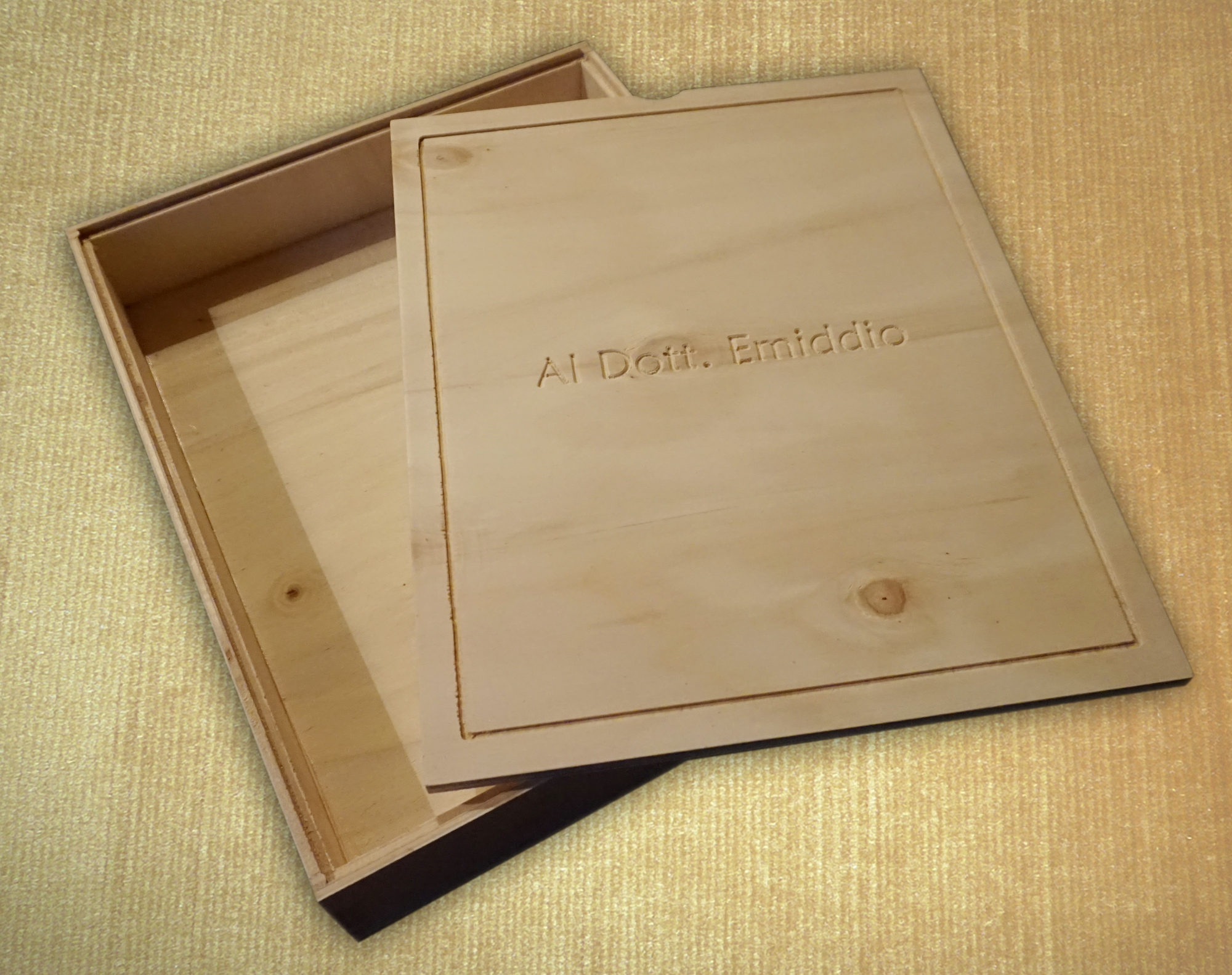 Scatola Ricordi In Legno Personalizzata 22x17cm - Memory Box Con Foto
