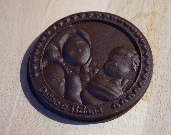 Money cake mold with 3D portrait