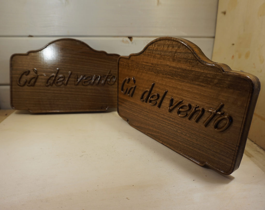 placa nacional personalizada de madera de nogal