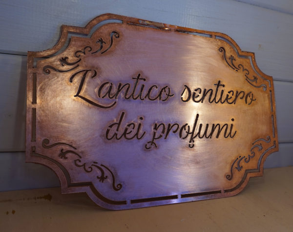 personalized vintage copper plate