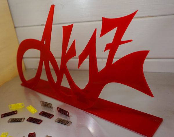 Plexiglass carving from file/image