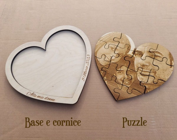 Puzzle in legno con stampa personalizzata