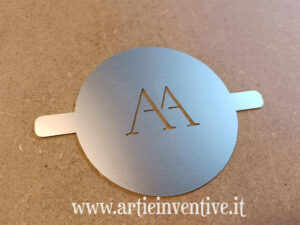 Spolverino per capuccino in alluminio anodizzato argento opaco 1mm